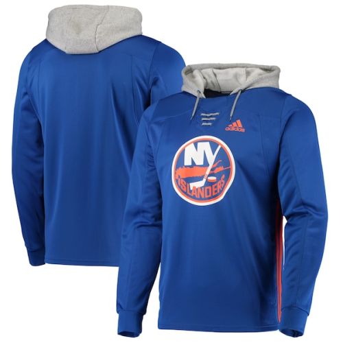 New York Islanders adidas Skate Lace AEROREADY Pullover Hoodie - Royal
