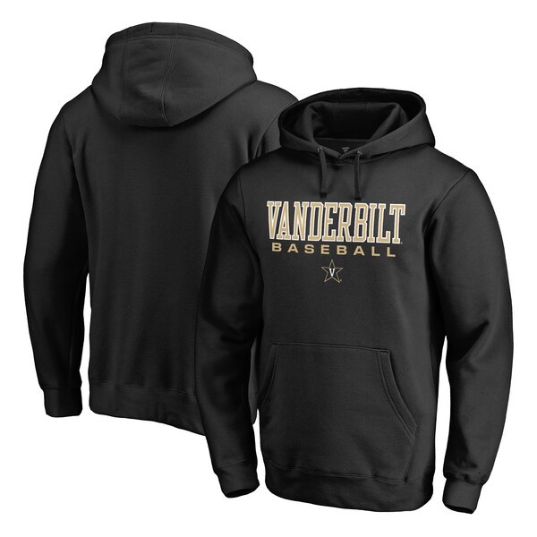 Vanderbilt Commodores Fanatics Branded True Sport Baseball Pullover Hoodie - Black