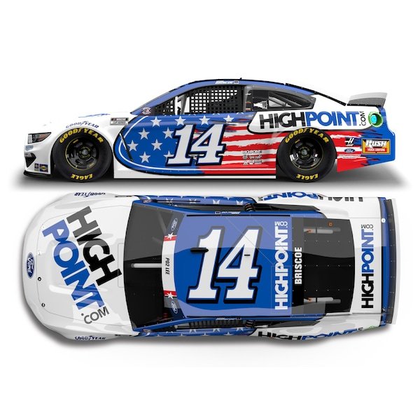 Chase Briscoe Action Racing 2021 #14 HighPoint.com Coca-Cola 600 1:24 Regular-Paint Die-Cast Ford Mustang