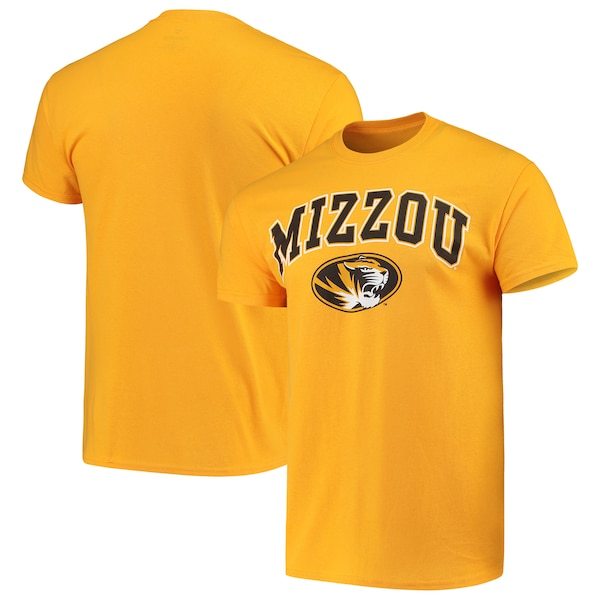 Missouri Tigers Fanatics Branded Wordmark & Logo Campus T-Shirt - Gold
