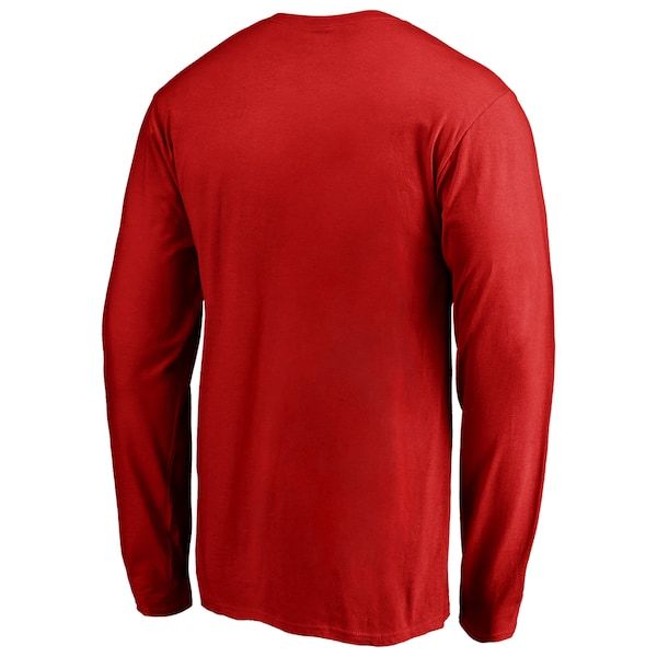 Detroit Red Wings Fanatics Branded Primary Team Logo Long Sleeve T-Shirt - Red
