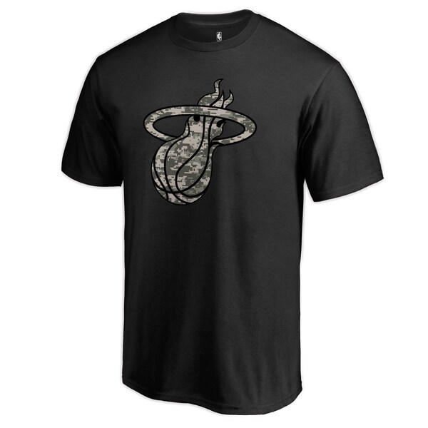 Miami Heat Fanatics Branded Cloak Camo T-Shirt - Black