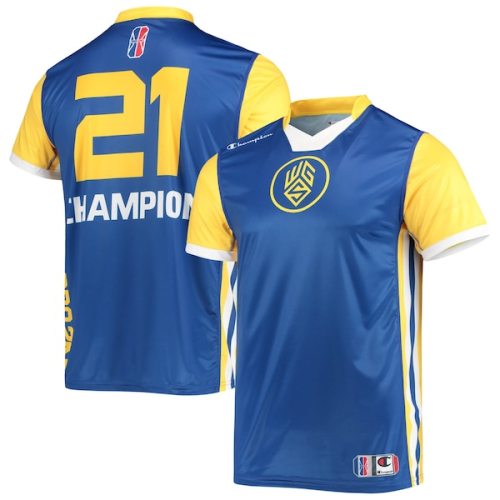 Warriors Gaming Squad Champion Authentic Jersey V-Neck T-Shirt - Royal/Gold