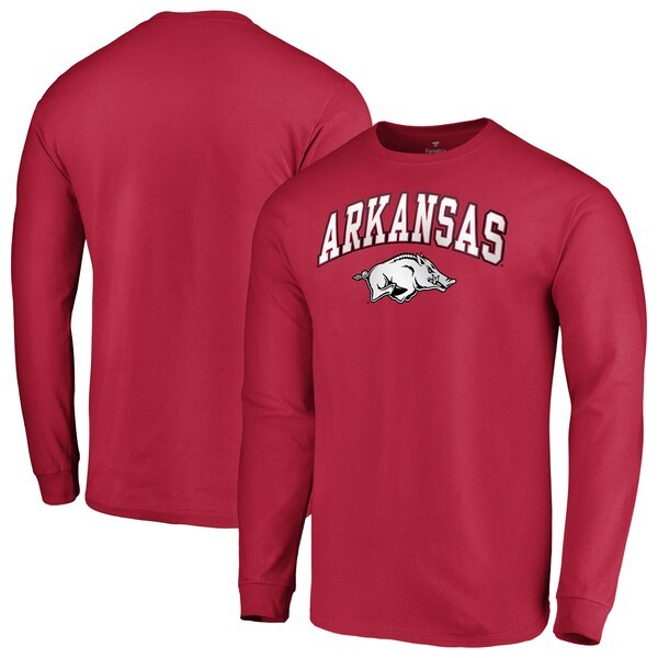 Arkansas Razorbacks Fanatics Branded Campus Long Sleeve T-Shirt - Cardinal