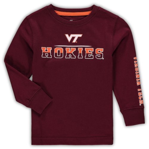 Virginia Tech Hokies Colosseum Toddler 2-Hit Long Sleeve T-Shirt - Maroon