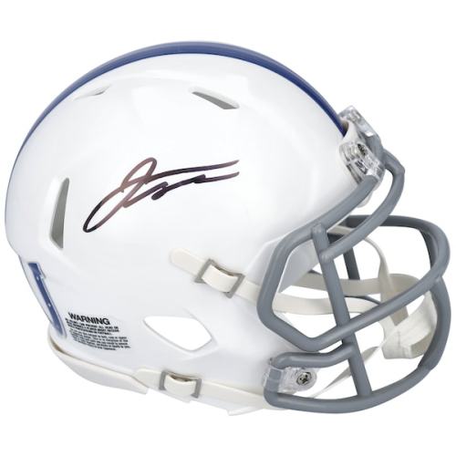 Jonathan Taylor Indianapolis Colts Fanatics Authentic Autographed Riddell 2021 Season Throwback Logo Speed Mini Helmet