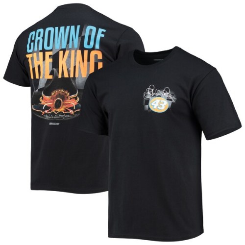 Richard Petty Checkered Flag Crown of the King T-Shirt - Black