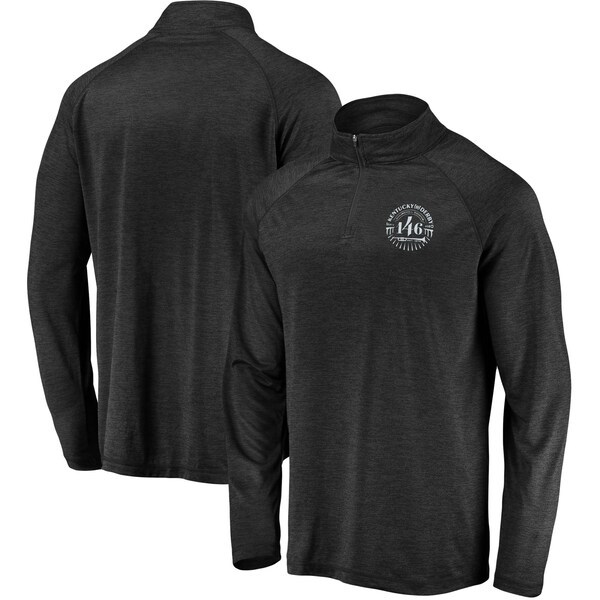 Kentucky Derby 146 Fanatics Branded Primary Logo Quarter-Zip Jacket - Heathered Black