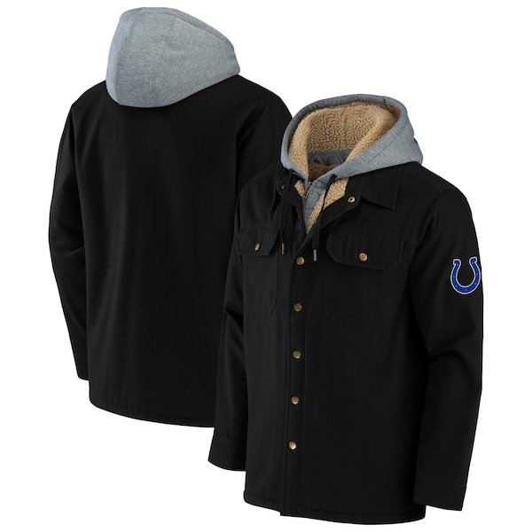 Indianapolis Colts NFL x Darius Rucker Collection by Fanatics Canvas Full-Zip Hoodie - Black