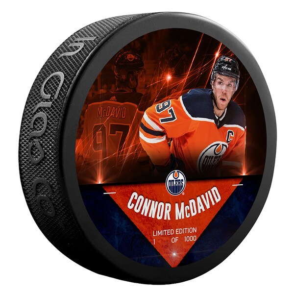 Connor McDavid Edmonton Oilers Fanatics Authentic Unsigned Fanatics Exclusive Player Hockey Puck - Limited Edition of 1000