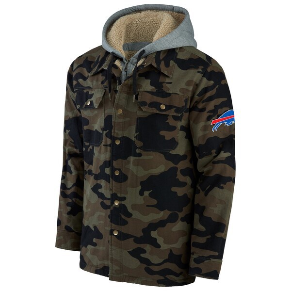 Buffalo Bills NFL x Darius Rucker Collection by Fanatics Canvas Full-Zip Hoodie - Camo