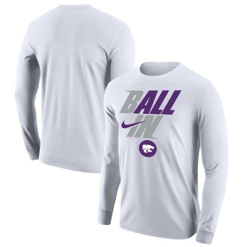 Kansas State Wildcats Nike Legend Bench Long Sleeve T-Shirt - White