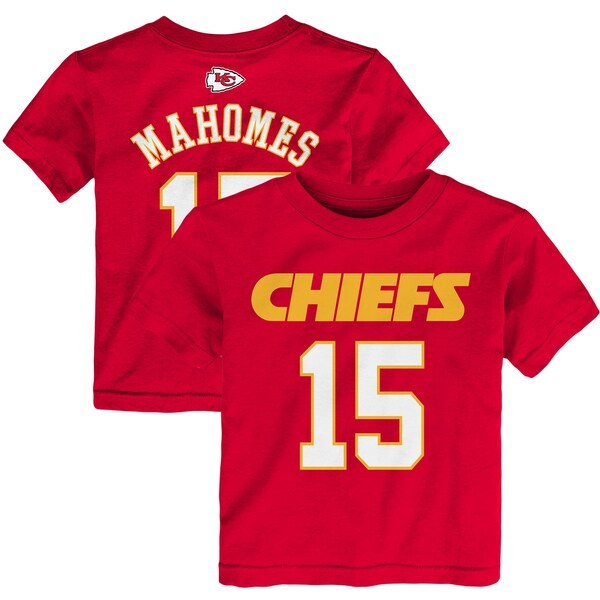 Patrick Mahomes Kansas City Chiefs Toddler Mainliner Player Name & Number T-Shirt - Red