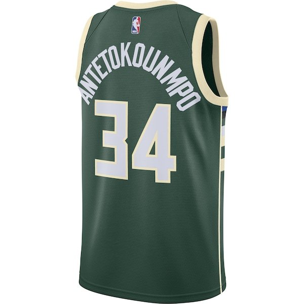 Giannis Antetokounmpo Milwaukee Bucks Nike Swingman Jersey Green - Icon Edition