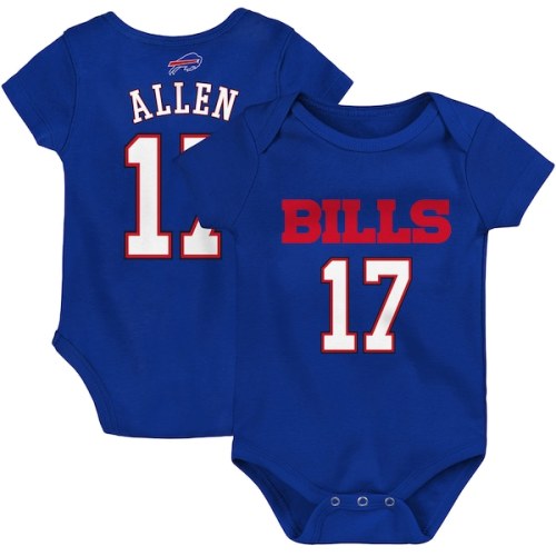 Josh Allen Buffalo Bills Newborn Mainliner Name & Number Bodysuit - Royal