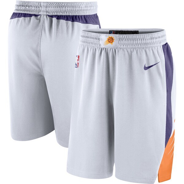 Phoenix Suns Nike White/Purple 2020/21 Association Edition Performance Swingman Shorts
