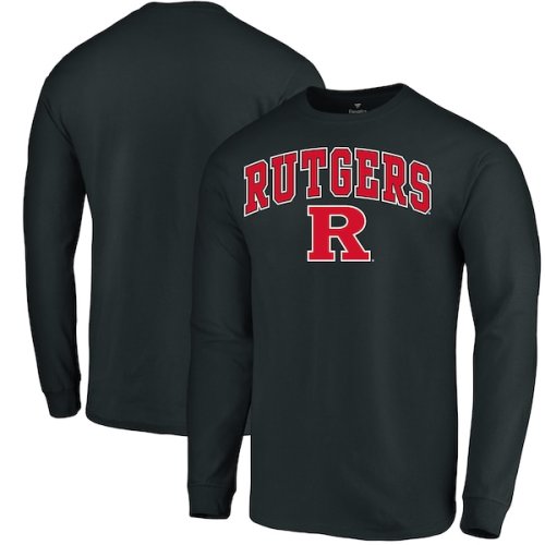 Rutgers Scarlet Knights Fanatics Branded Campus Logo Long Sleeve T-Shirt - Black