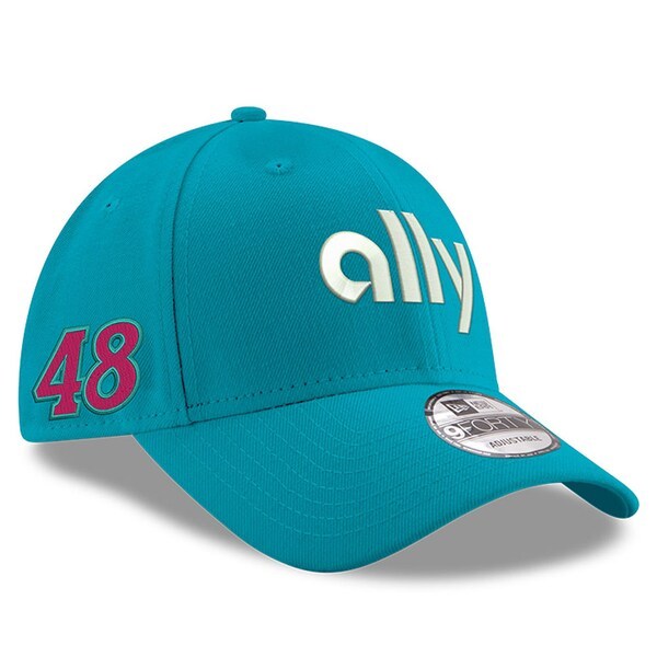 Alex Bowman New Era 9FORTY ally Driver Throwback Adjustable Hat - Teal