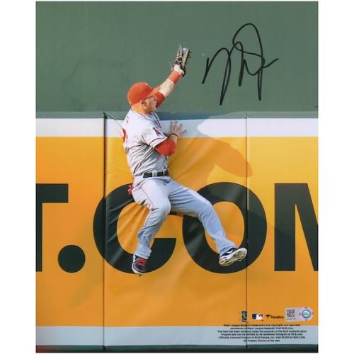 Mike Trout Los Angeles Angels Fanatics Authentic Autographed 8" x 10" Camden Yards Home Run Robbing Catch Photograph