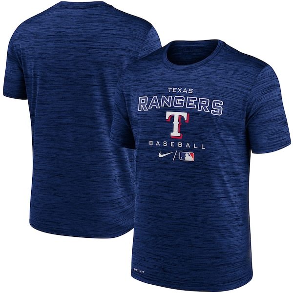 Texas Rangers Nike Authentic Collection Velocity Practice Performance T-Shirt - Royal