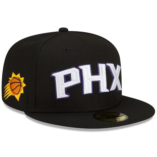 Phoenix Suns New Era 2021/22 City Edition Alternate 59FIFTY Fitted Hat - Black