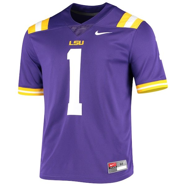 #1 LSU Tigers Nike Team Limited Jersey - Purple