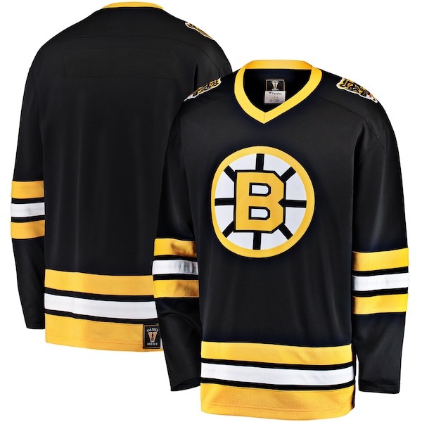 Boston Bruins Fanatics Branded Premier Breakaway 1987-1995 Heritage Blank Jersey - Black