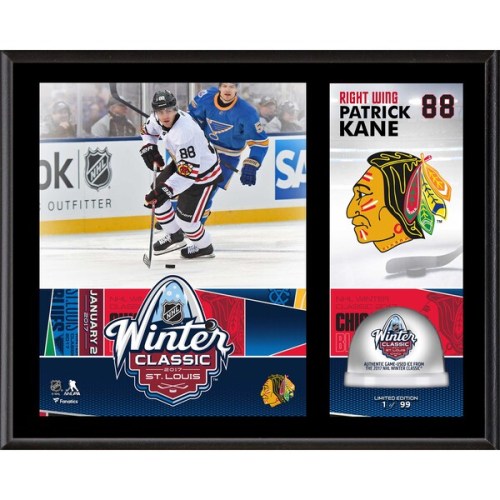 Patrick Kane Chicago Blackhawks Fanatics Authentic 12" x 15" 2017 Winter Classic Sublimated Plaque with Game-Used Ice - Limited Edition of 99