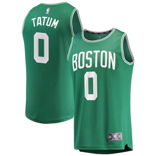Jayson Tatum Boston Celtics Fanatics Branded Youth Fast Break Replica Jersey Green - Icon Edition