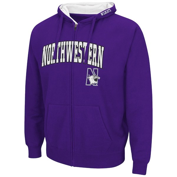 Northwestern Wildcats Colosseum Arch & Logo 3.0 Full-Zip Hoodie - Purple