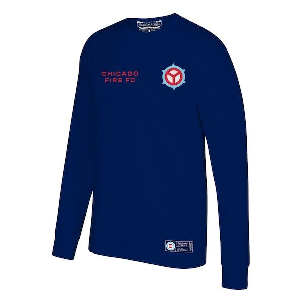 Chicago Fire Mitchell & Ness Secondary Logo Long Sleeve T-Shirt - Navy