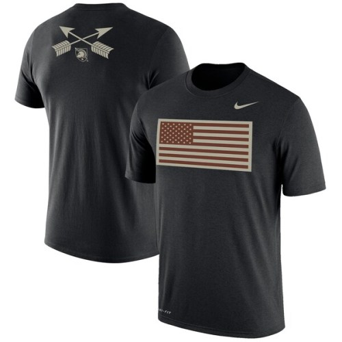 Army Black Knights Nike Rivalry Flag 2-Hit Performance T-Shirt - Black