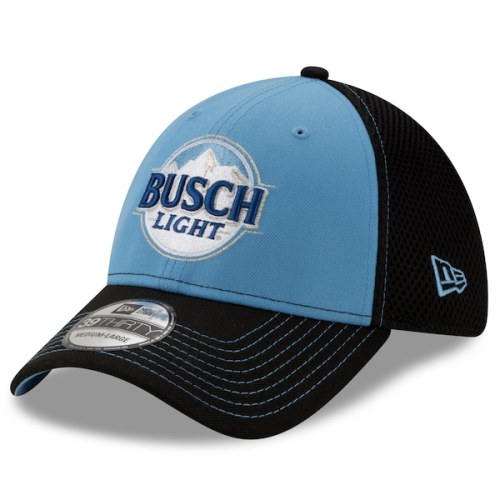 Kevin Harvick New Era Busch Light NEO 39THIRTY Flex Hat - Black/Light Blue