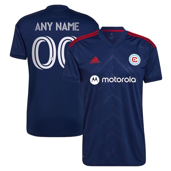 Chicago Fire adidas 2022 Water Tower Kit Replica Custom Jersey - Blue