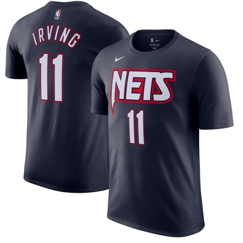 Kyrie Irving Brooklyn Nets Nike 2021/22 City Edition Name & Number T-Shirt - Navy
