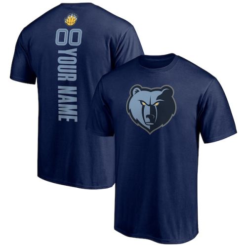 Memphis Grizzlies Fanatics Branded Playmaker Personalized Name & Number T-Shirt - Navy