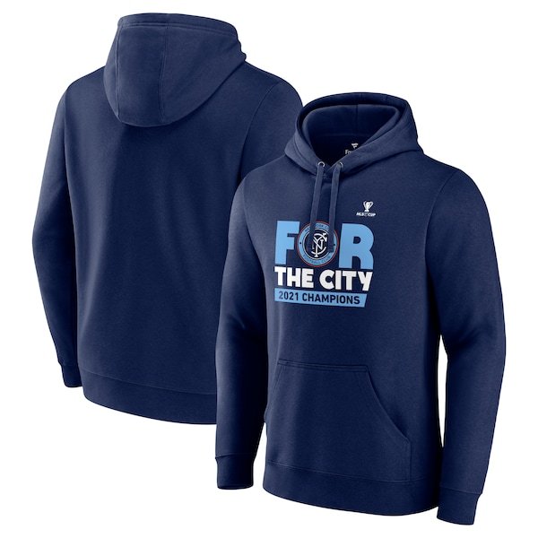 New York City FC Fanatics Branded 2021 MLS Cup Champions Native Pullover Hoodie - Navy
