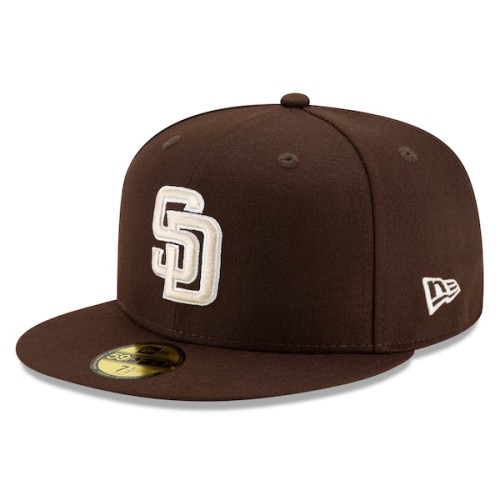 San Diego Padres New Era Alternate Authentic Collection On-Field 59FIFTY Fitted Hat - Brown