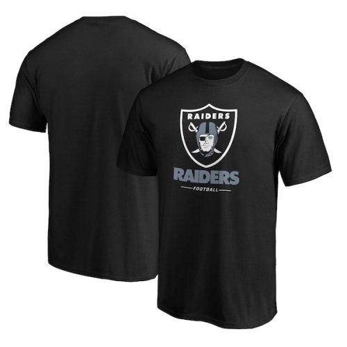 Las Vegas Raiders Fanatics Branded Big & Tall Team Logo Lockup T-Shirt - Black