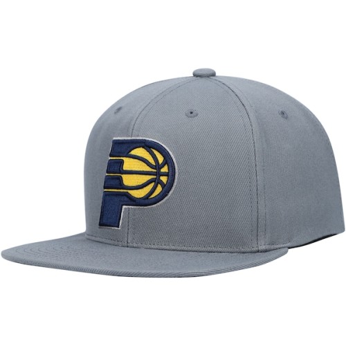Indiana Pacers Mitchell & Ness Central Snapback Hat - Charcoal