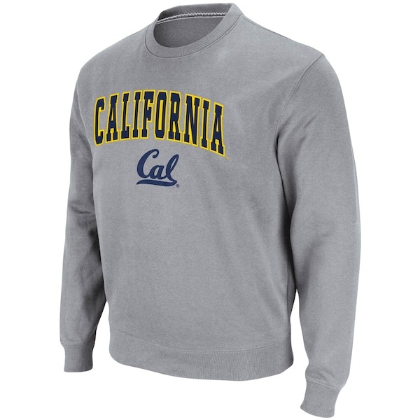 Cal Bears Colosseum Arch & Logo Tackle Twill Pullover Sweatshirt - Heathered Gray