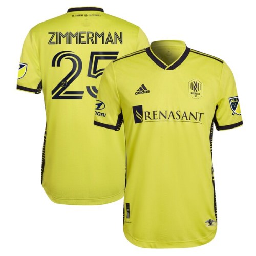 Walker Zimmerman Nashville SC adidas 2022 The Homecoming Kit Authentic Player Jersey - Yellow