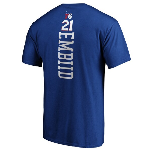 Joel Embiid Philadelphia 76ers Fanatics Branded Playmaker Name & Number T-Shirt - Royal