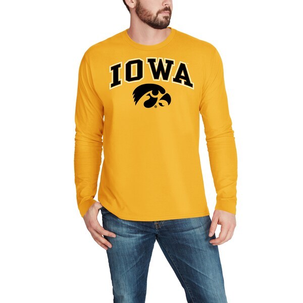 Iowa Hawkeyes Fanatics Branded Campus Long Sleeve T-Shirt - Gold