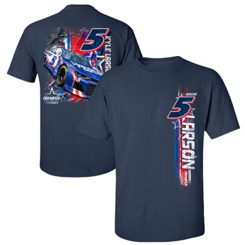 Kyle Larson Hendrick Motorsports Team Collection Hendrickcars.com Driver Stars & Stripes T-Shirt - Navy