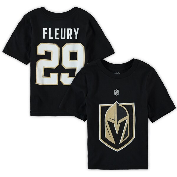 Marc-Andre Fleury Vegas Golden Knights Preschool Authentic Stack Name & Number T-Shirt - Black