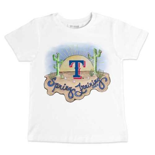 Texas Rangers Tiny Turnip Toddler 2022 Spring Training T-Shirt - White