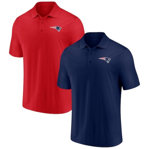 New England Patriots Fanatics Branded Home and Away 2-Pack Polo Set - Navy/Red