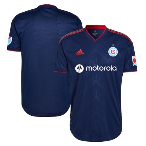 Chicago Fire adidas 2022 Water Tower Kit Authentic Blank Jersey - Blue