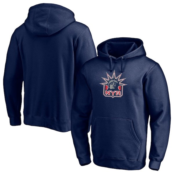 New York Rangers Fanatics Branded Special Edition Primary Logo Pullover Hoodie - Navy